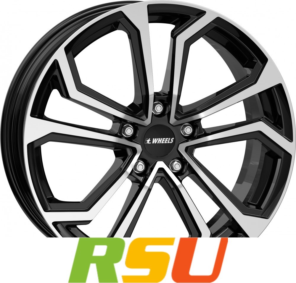 Itwheels Ella Gloss Black Polished 8X18\ ET40 LK5 114.3 Ml 73.1 Alufelgen 18 ..."-image