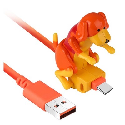 Humping Dog USB-C-Ladekabel, Lustiges Schnellladegerät Typ C, Neuartiges Ha1008