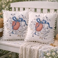 Cottagecore Duck Pillow Covers Set   Marmalade Country Goose