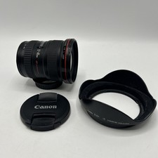 Canon EF 17-40mm F/4.0 L USM Lens - Black - Lens Hood And Both Caps