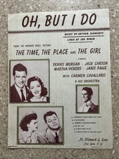 Oh But I Do Vtg Sheet Music Arthur Schwartz Leo Robin 1946