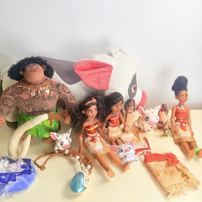 Disney Moana & Moana 2 Toy Lot Maui Moana Simea Pua Plush Musical
