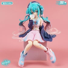 14cm Hatsune Miku Anime Figure Kawaii Thumbelina Vocaloid Wonderland Pvc Action