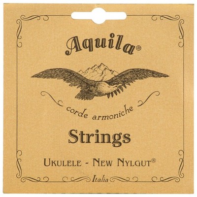 Aquila New Nylgut AQ-42 Banjo Ukulele Strings   High G, 1 Set of 4, Synthe