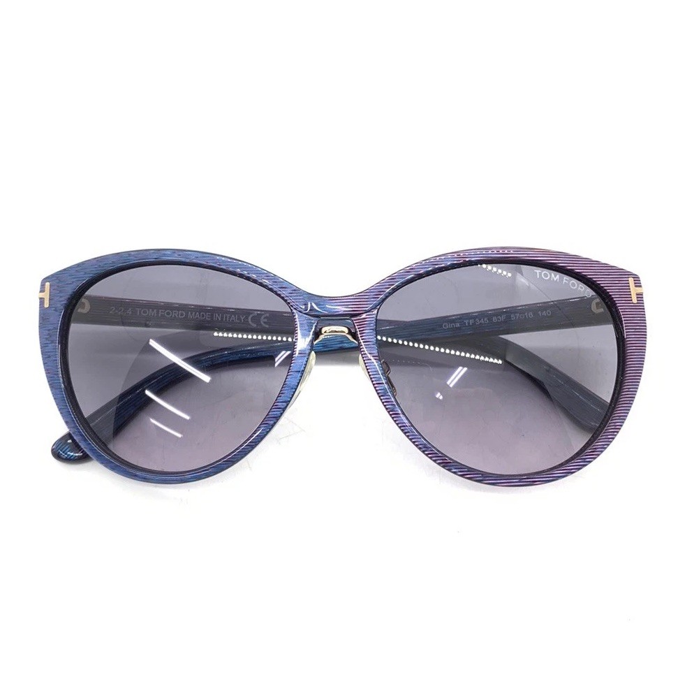 TOM FORD Gina Women's Sunglasses TF345 83F PEARLESCENT Blue/Purple