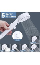 RV Shower Head with Hose 5 1 Mode High Pressure Shower Head with On/Off switch