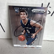 Panini Prizm 2013-14 Jeff Withey #296 Rookie Autographed  on card auto. rookie card picture