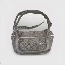 Lug Cha Cha Crossbody Bag Purse Black Gunmetal Hardware EUC