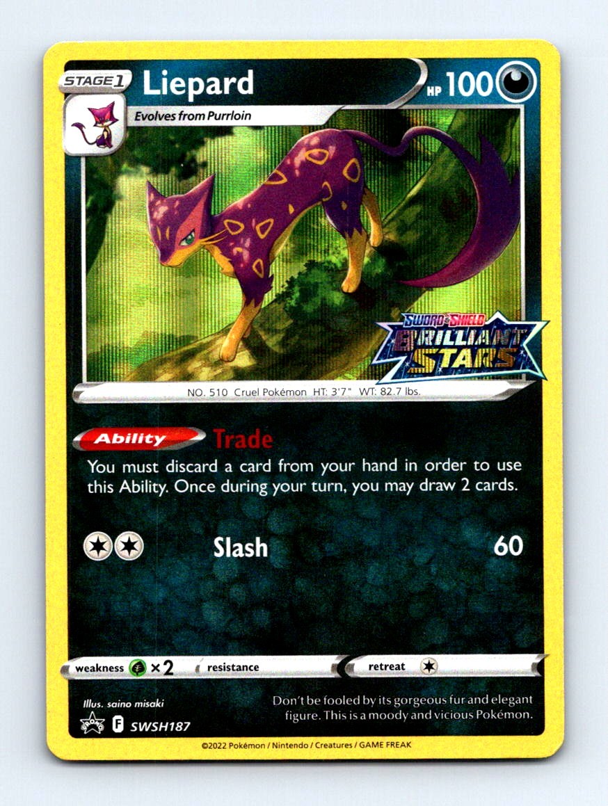 #SWSH187 2022 Sword and Shield Promos Liepard HOLO