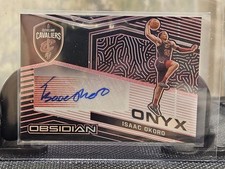 2020-21 Panini Obsidian - Onyx Autographs Isaac Okoro Rookie Red /5 (AU, RC)