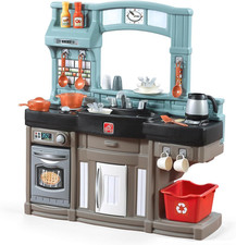 Interactive Kids Kitchen Playset with 25 Accessories for Ages 2