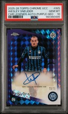 Wesley Sneijder Chrome UCL 2025/26 Purple /75 Auto