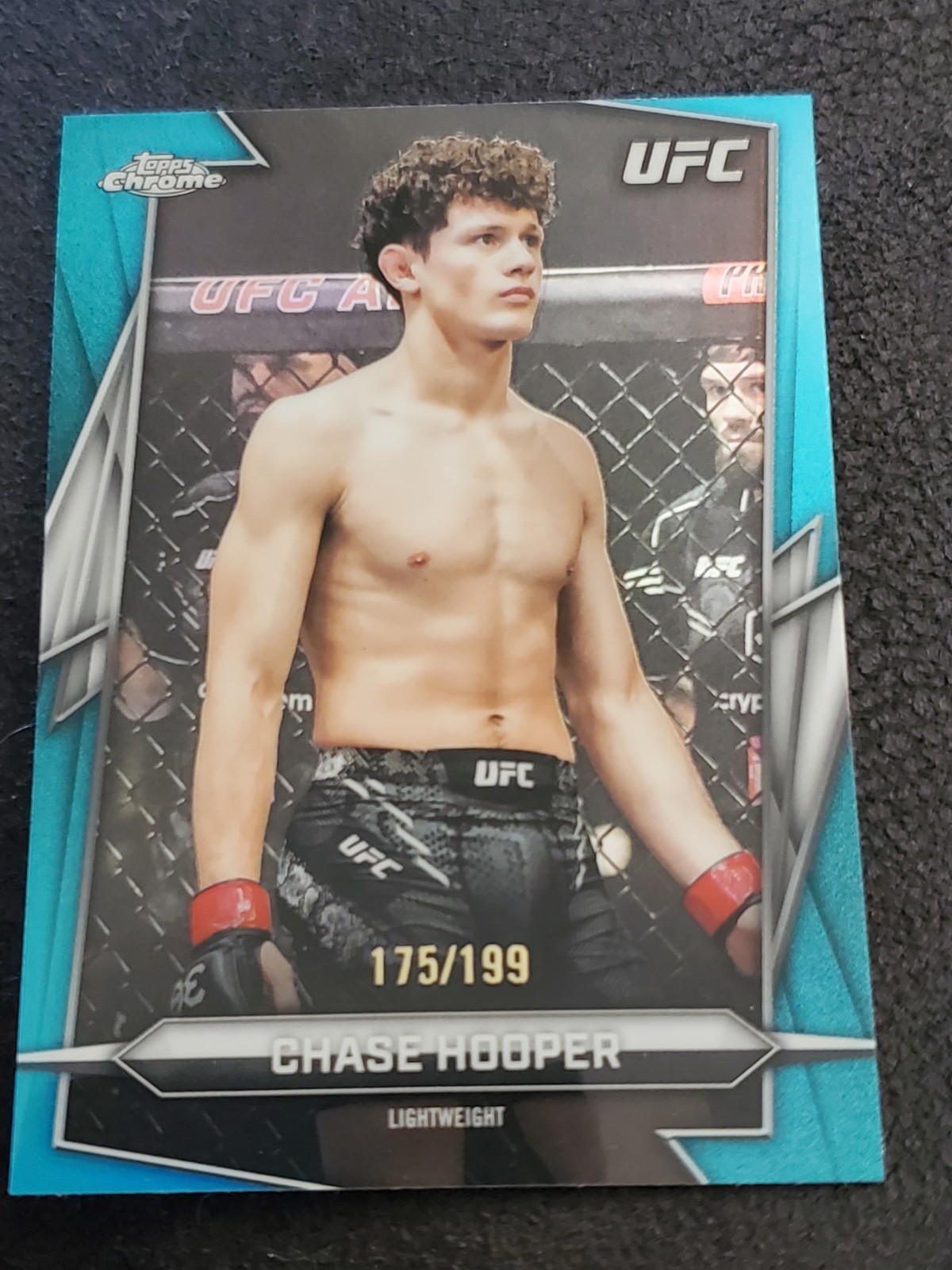 2026 Topps Chrome UFC Chase Hooper #35 Aqua Refractor /199