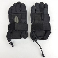 Seirus Da Bone Snowboard Gloves Youth L Wrist Guard Removable Waterproof Black