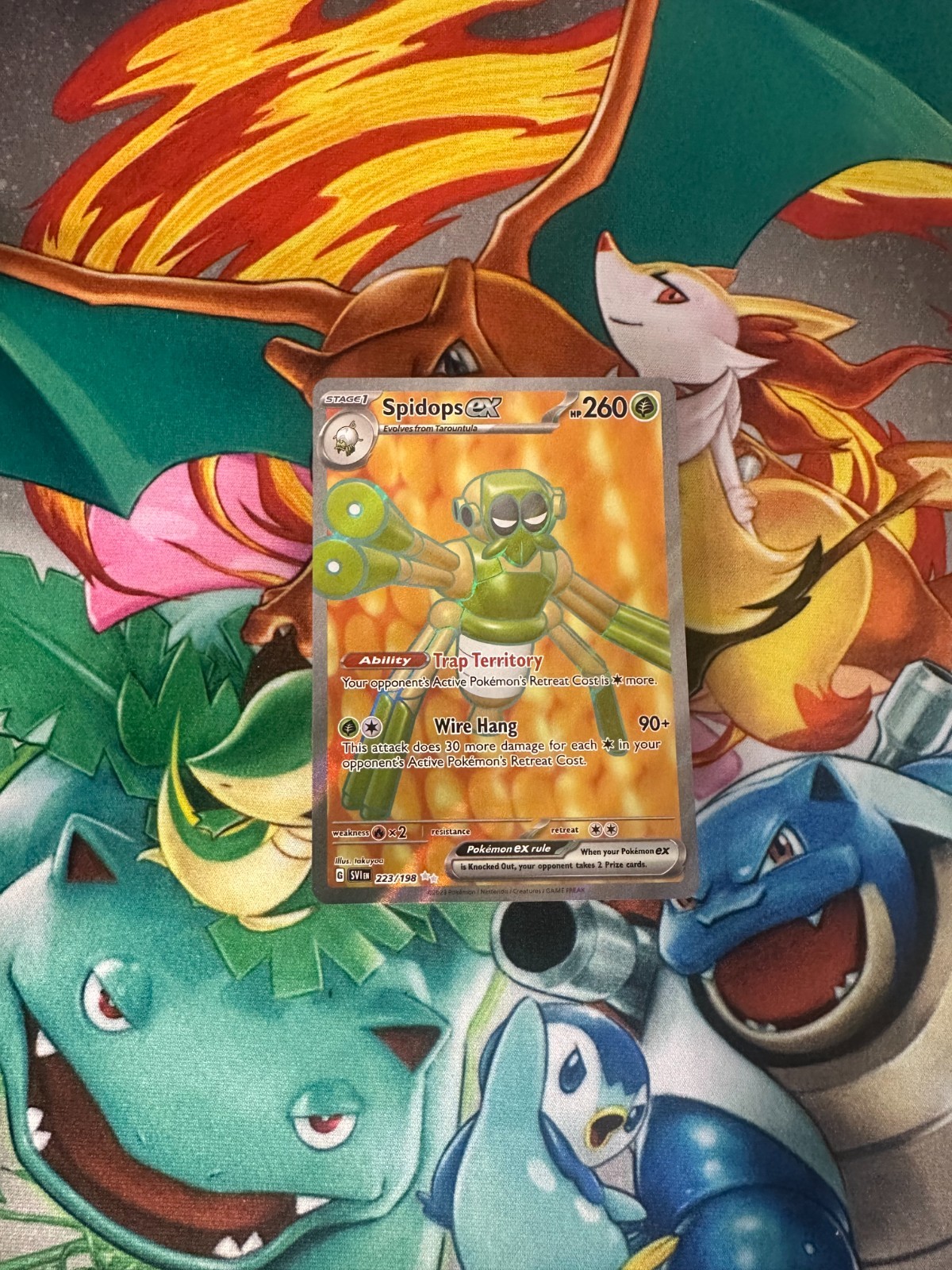 Spidops EX - 223/198 - Pokemon Scarlet & Violet - Full Art - Mint