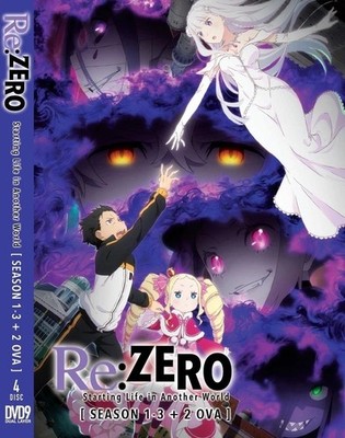 Anime DVD Re Zero Season 1 2 3 + 2 OVA English Audio & Subtitle Complete