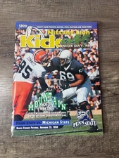 NOV 28 1998 PENN STATE NITTANY LIONS vs MICHIGAN STATE SPARTANS FOOTBALL PROGRAM