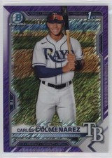 2021 Bowman Chrome Prospects Purple Shimmer Refractor /250 Carlos Colmenarez v5x