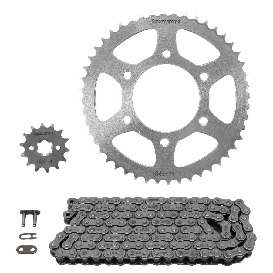 Kit chaîne Yamaha YZF-R125 pour remplacer la transmission usée des trajets quotidiens