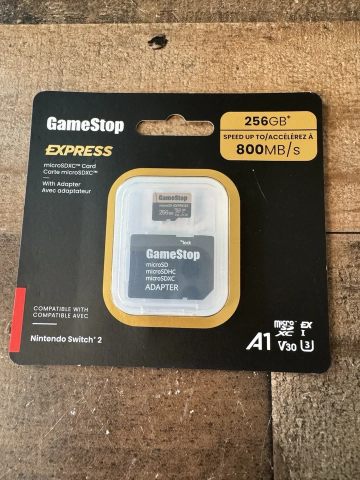 Express Microsdxc Card with Adapter 256 Gb SD Card 800 MB/s Brand New Sealed - Image 2 of 3