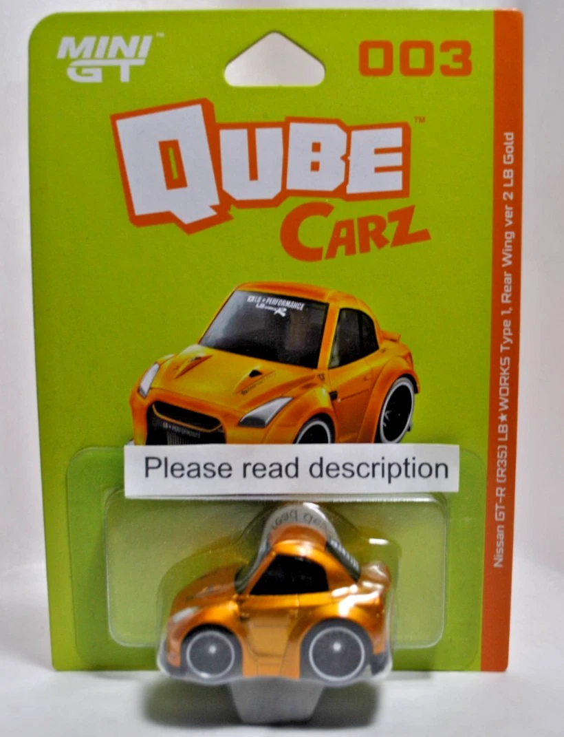 Mini GT Qube Carz 003 - Nissan GT-R (R35) LB Works orange gold | eBay