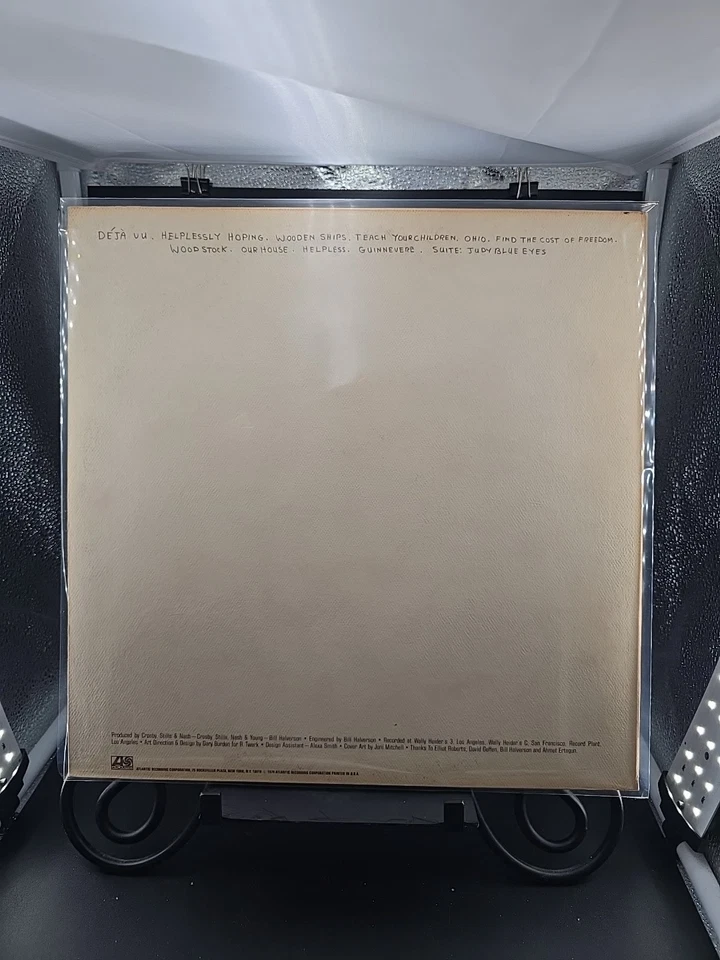 Crosby Stills Nash & Young So Far LP 1974 Atlantic PR Press EX/EX - Image 2 of 4