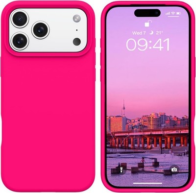 iPhone 17 Pro Max Case, Liquid Silicone Anti-Slip Microfiber Lining Slim Soft Ge