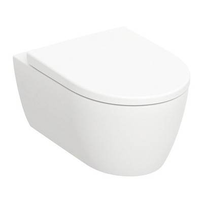 Geberit iCon Wand Hänge WC Set Tiefspüler Rimfree Sitz softclose weiß 501664001