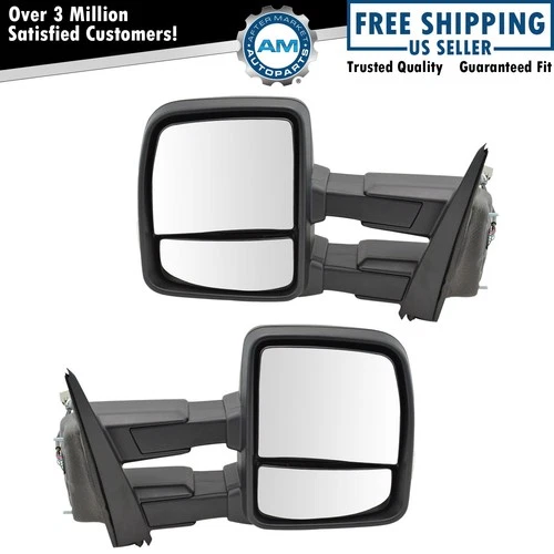 Tow Mirror Heat Signal Upgrade Power Fold Spotlight Marker Puddle Pair for Ford