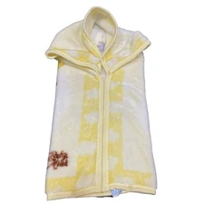 Vtg Baby Mink Yellow Plush Baby Bag Blanket Bear Sleeping Bottle Sun Bactiban-K