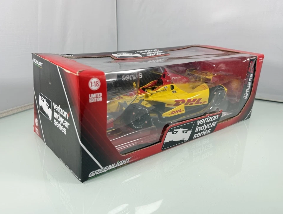 GreenLight Escala 1/18 Verizon IndyCar #28 Ryan Hunter-Reay DHL Honda Diecast Nuevo de Lote Antiguo Foto 4 de 4