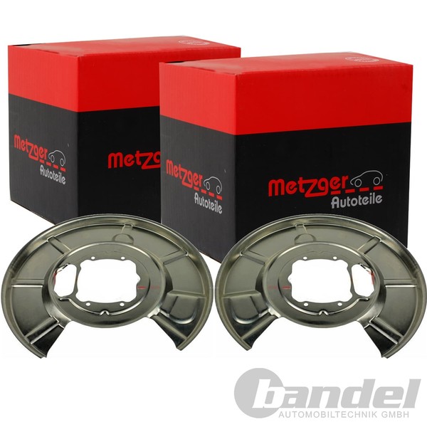 2X Metzger Spritzbleche Bremsscheiben Hinten Passend FÜR BMW 5 6-image
