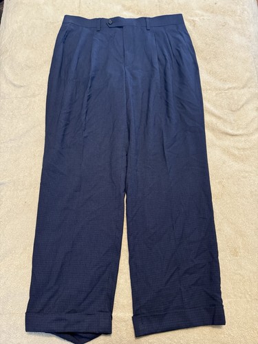 Lauren Ralph Lauren Pants Mens 33x30 Blue Plaid Lightweight Cuffed - Bild 2 von 8