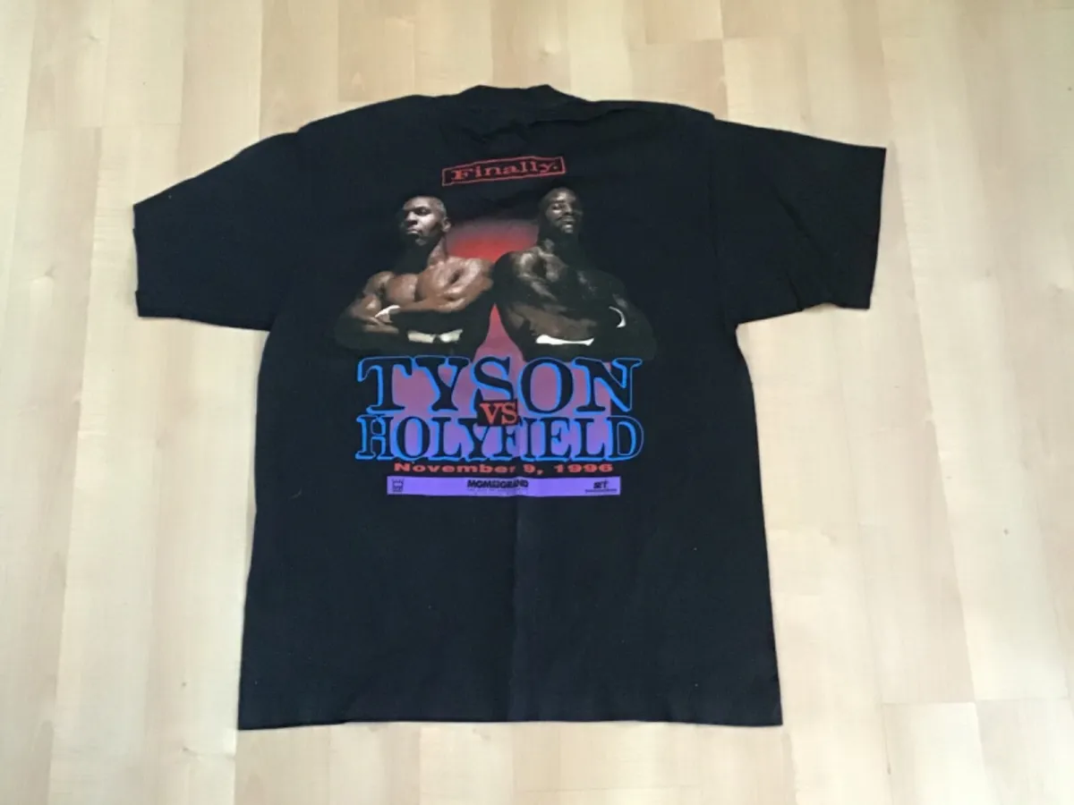 Vintage Tyson vs. Holyfield November 9, 1996 1st fight MGM Original XL T  Shirt