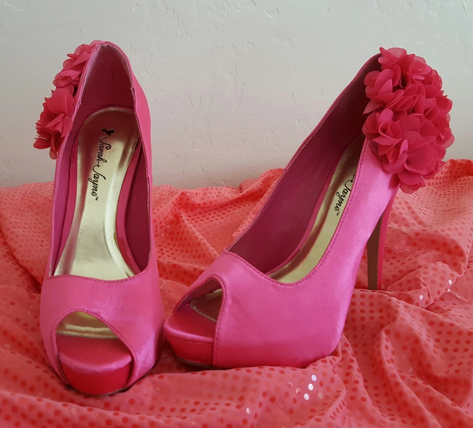 SWARA Fucsia Rosa Lentejuelas Tul Boho Jardín Ninfa Novia Boda Vestido de Baile Foto 3 de 4