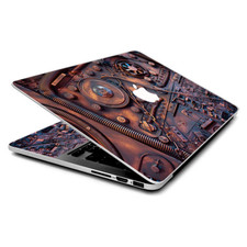 Skin Wrap for MacBook Pro 15 inch Retina Steampunk Metal Panel Vault Fan Gear