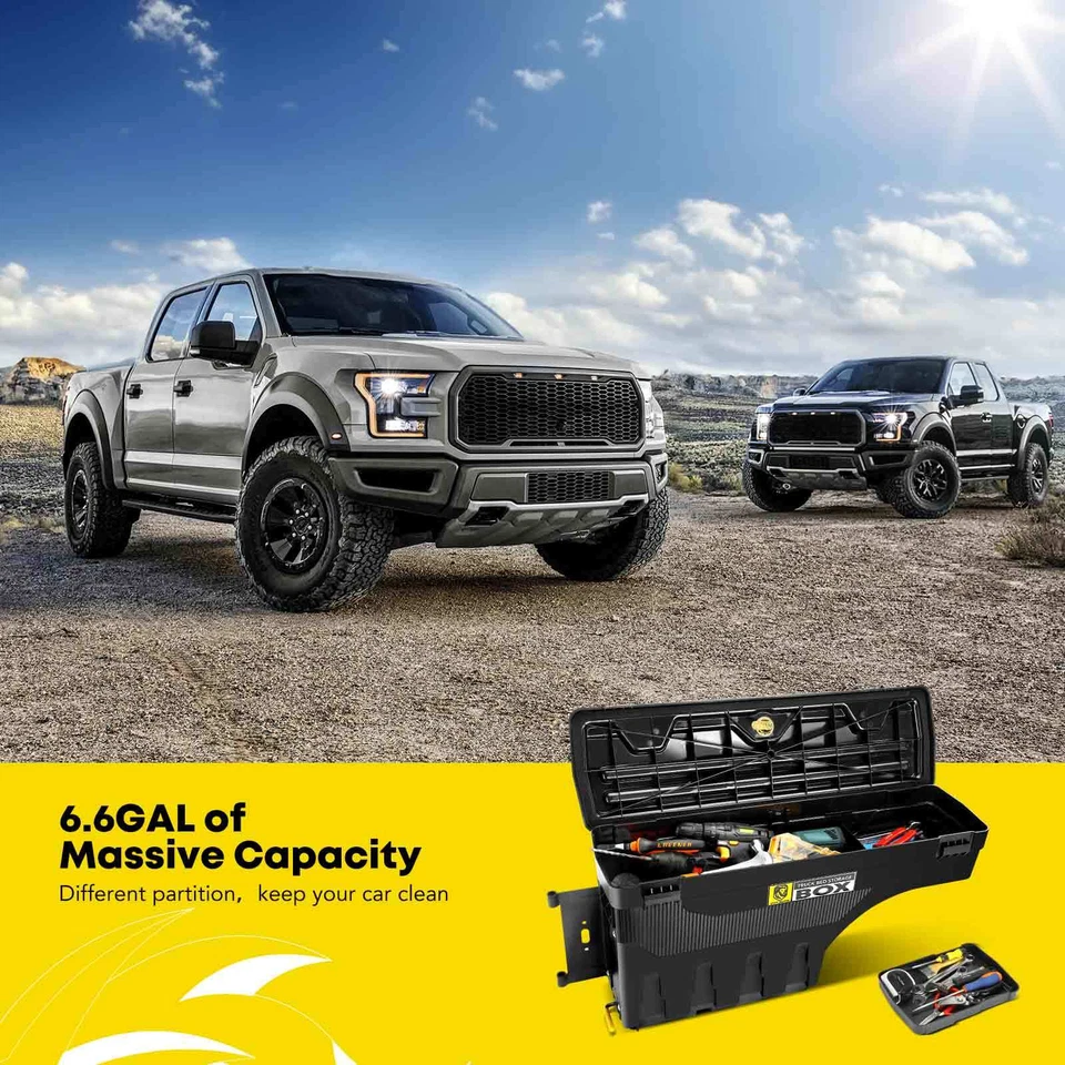 Caja de herramientas de almacenamiento izquierda y derecha para camioneta Chevy Silverado GMC Sierra 99-07 Foto 2 de 4