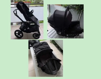 Bugaboo Fox 2, 2in1 + Nuna Turtle Babyschale + Zubehör, Schwarz - Bild 1 von 4