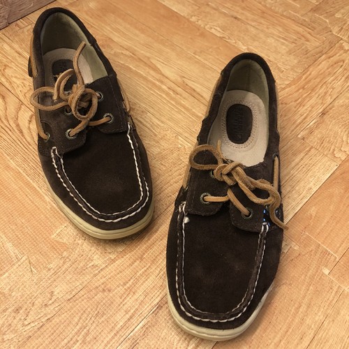 Sperry Women's Brown Suede \u0026 Fabric 