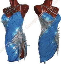 jz Handmade Women Samba Ballroom Swing Salsa Rumba Latin Dance Dress RHYTHM