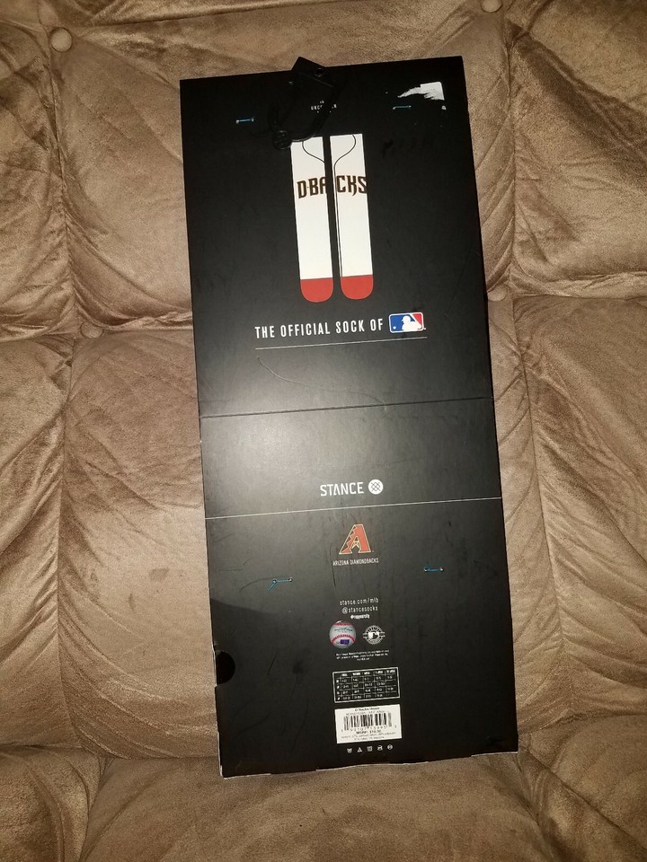 NEW STANCE ARIZONA DIAMONDBACKS HOME JERSEY SOCKS LARGE 9-12 G | eBay