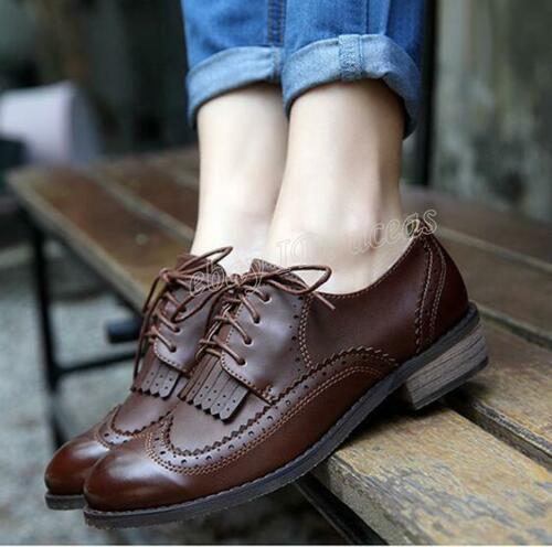 Low Heels Tassels Wingtip Brogues 