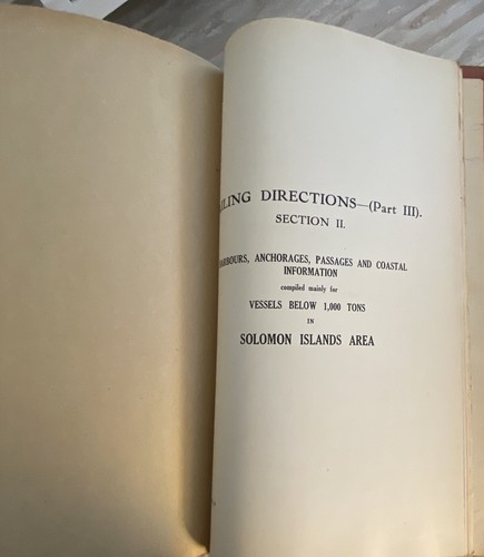 Military Autograph-M.H. Cobb USMS-Obsolete Book-Sailing Directions New Guinea+ - Picture 14 of 19