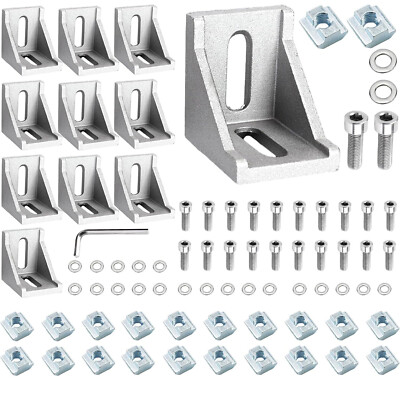 Befestigungsmaterial Winkel für EU 2020 3030 4040 Nut 6 8 Aluprofil Verbinder DE
