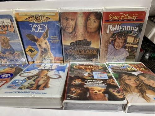 SIX (10) NEW VHS TAPES KIDS FAMILY MOVIES FACTORY SEALED VIDEO VINTAGE LOT HO - 第 2/8 張圖片
