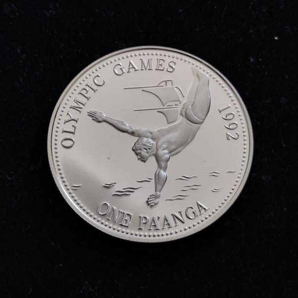 1 Pa'anca Königreich Tonga 1991 Olympia Barcelona 1992 Turmspringen si PP 1 Pa'anca Königreich Tonga 1991 Olympia Barcelona 1992 Turmspringen si PP