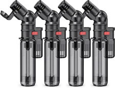 Torch Lighters, 4 Pack, Butane Refillable Torch Lighter Rotatable Head Windproof