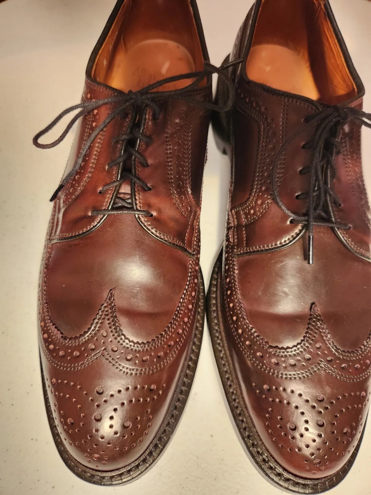 ALLEN EDMONDS SHELL CORDOVAN MacNeil Burgundy Blu… - image 2