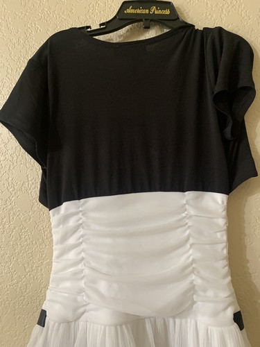 PHILLY MÄDCHEN SCHWARZ/WEISSES KLEID - ÄRMELLOS MIT GEKRATZTER JACKE - GRÖSSE 10 - Bild 7 von 9