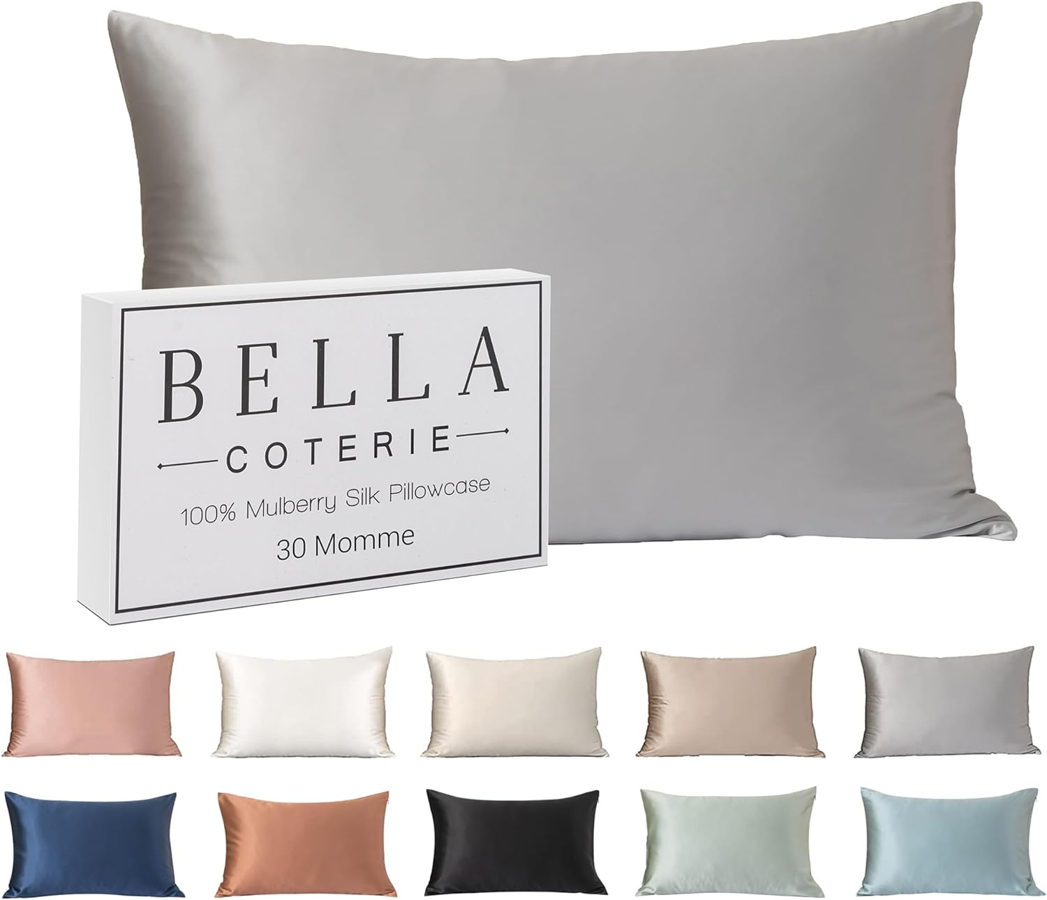 Luxury Silk Pillowcase for Hair and Skin | 30 Momme | 100% Pure 6A-image